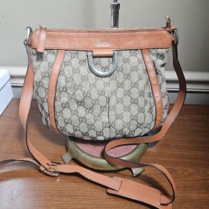 GUCCI Abbey Shoulder Bag 203257 Shoulder cross body Orange and Brown Bag